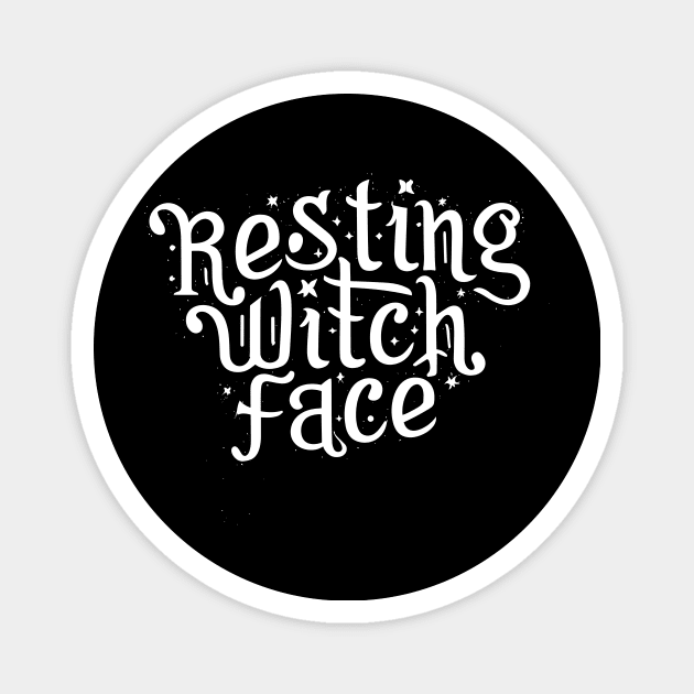 Resting Witch Face Magnet by Frank Ring